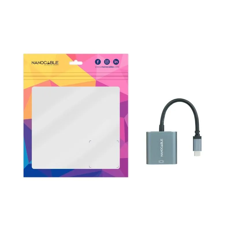 Nanocable Conversor USB-C a DVI-D 15 cm Cinza - Imagem de Detalhe 6