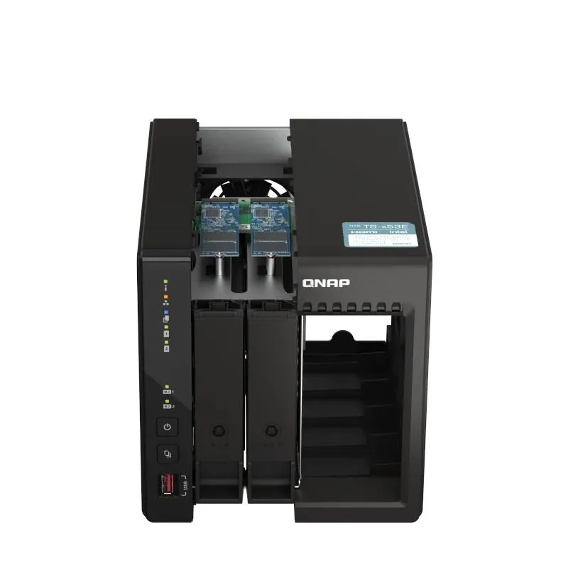 QNAP TS-253E NAS Tower Intel® Celeron® J6412 8 GB 0 TB QNAP QTS Preto - Imagem de Detalhe 5