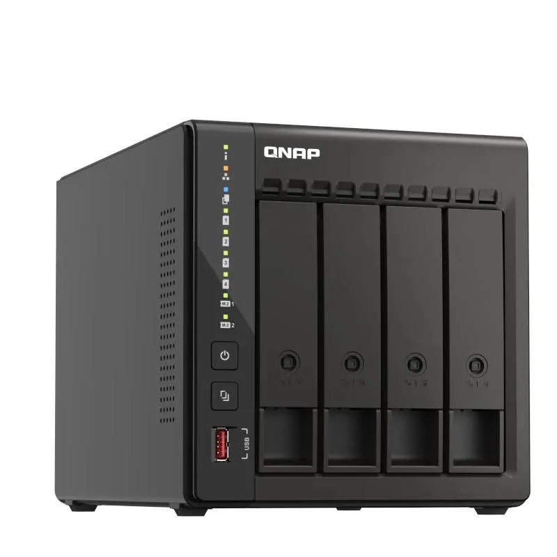QNAP TS-453E NAS Tower Intel® Celeron® J6412 8 GB 0 TB QNAP QTS Preto - Imagem de Detalhe 5