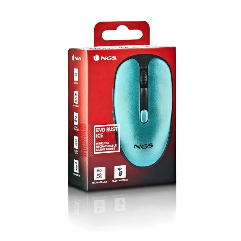 NGS Rato Sem Fios Recarregável Silencioso Gelo - Imagem de Detalhe 4