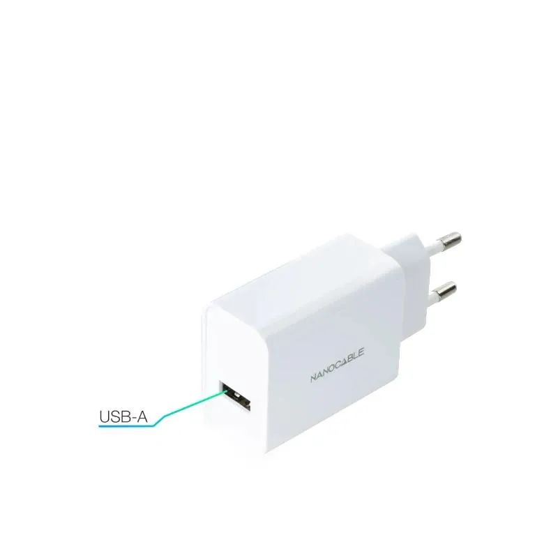 Nanocable Carregador 1 x USB 5V-2.1A Branco - Imagem de Detalhe 3