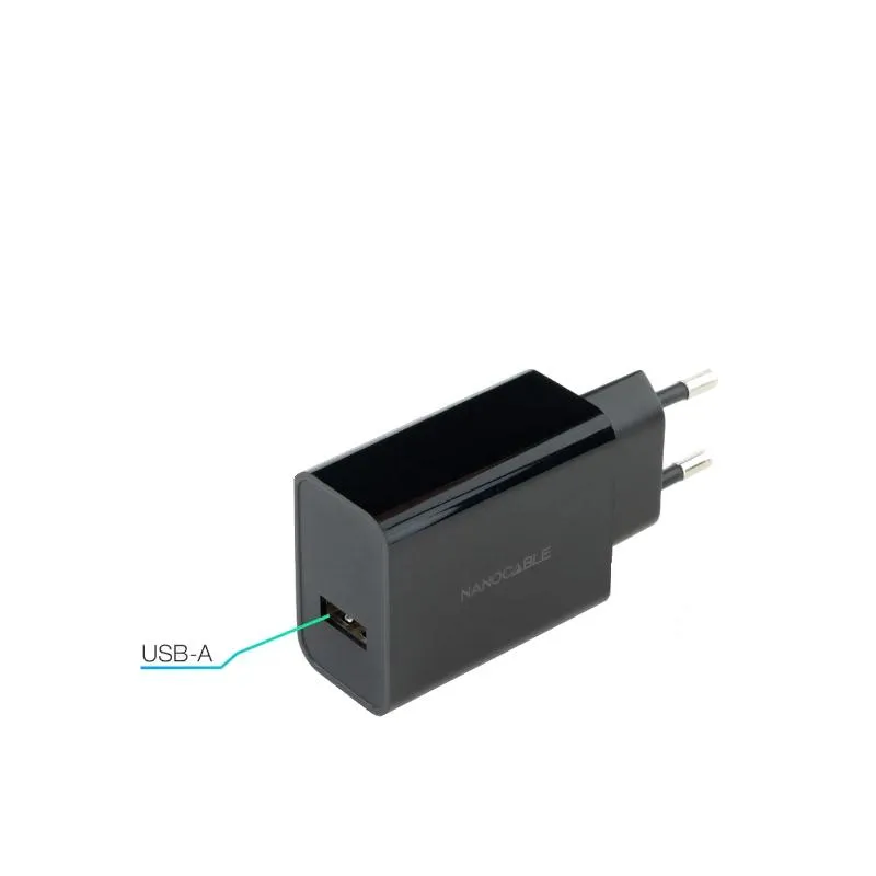 Nanocable Carregador 1 x USB 5V-2.1A Preto - Imagem de Detalhe 3