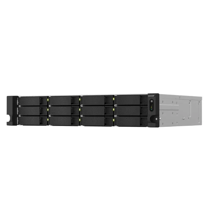 QNAP TS-1264U-RP NAS Rack (2U) Intel® Celeron® 8 GB DDR4 0 TB QNAP QTS Alumínio, Preto - Imagem de Detalhe 5