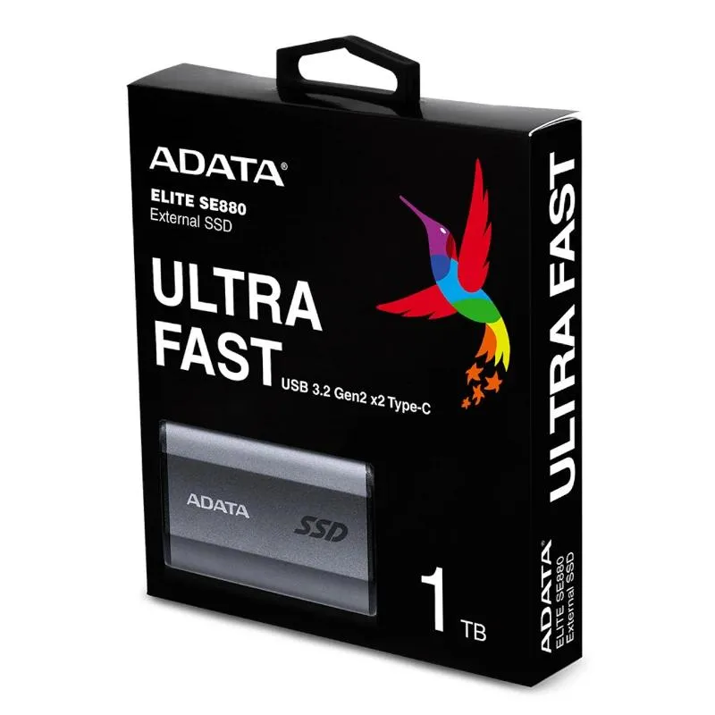 ADATA Elite SE880 SSD Externo 1TB USB 3.2 Cinza - Imagem de Detalhe 6