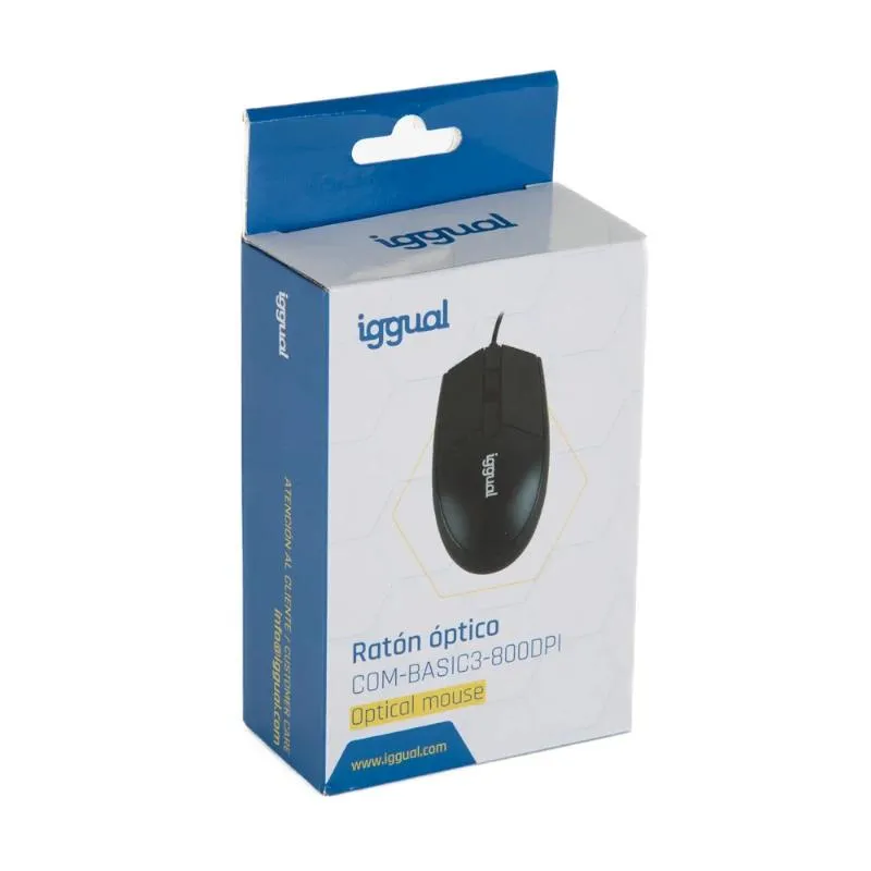 iggual Rato óptico COM-BASIC3-800DPI negro - Imagem de Detalhe 6
