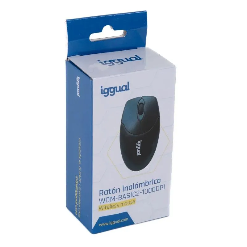 iggual Ratão sem fios WOM-BASIC2-1000DPI preto - Imagem de Detalhe 6