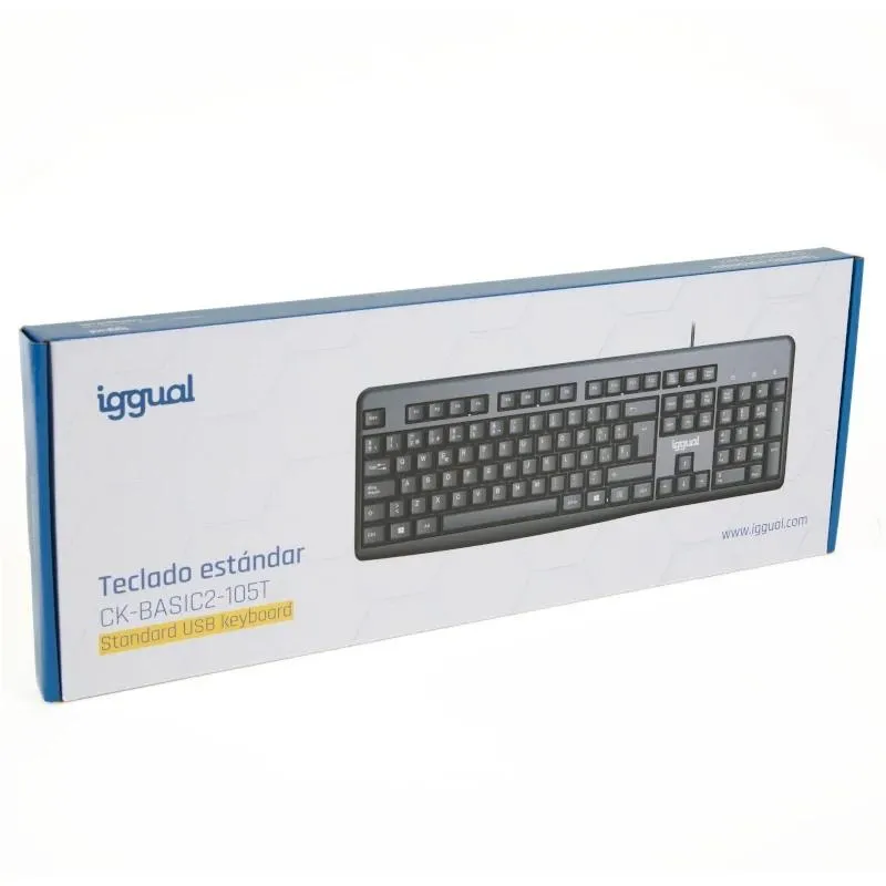 iggual Teclado padrão CK-BASIC2-105T negro - Imagem de Detalhe 6