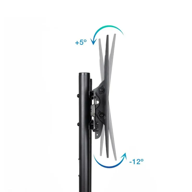 Tooq FS1170M-B Suporte de chão com rodas Ramsés 37"-70" - Imagem de Detalhe 6