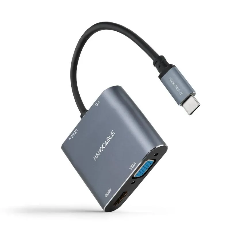 Nanocable Converosr USB-C a HDMI/VGA/USB3.0/PD - Imagem de Detalhe 4