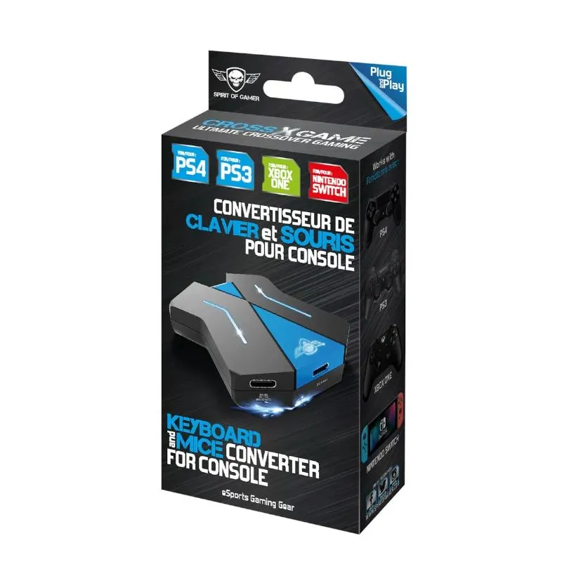 Spirit of Gamer Hub Crossgame preto e azul - Imagem de Detalhe 4