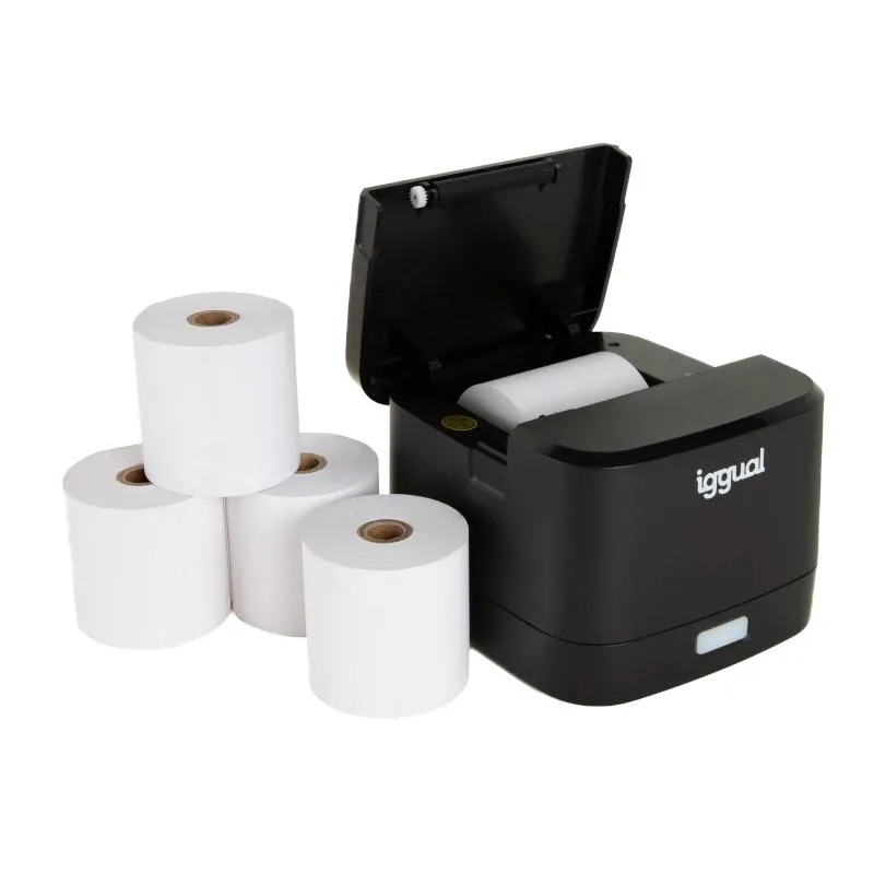 iggual Kit impressora térmica TP EASY 58 + 5 rolos - Imagem de Detalhe 5