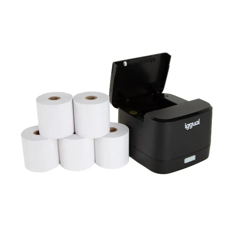iggual Kit impressora térmica TP EASY 58 + 5 rolos - Imagem de Detalhe 6