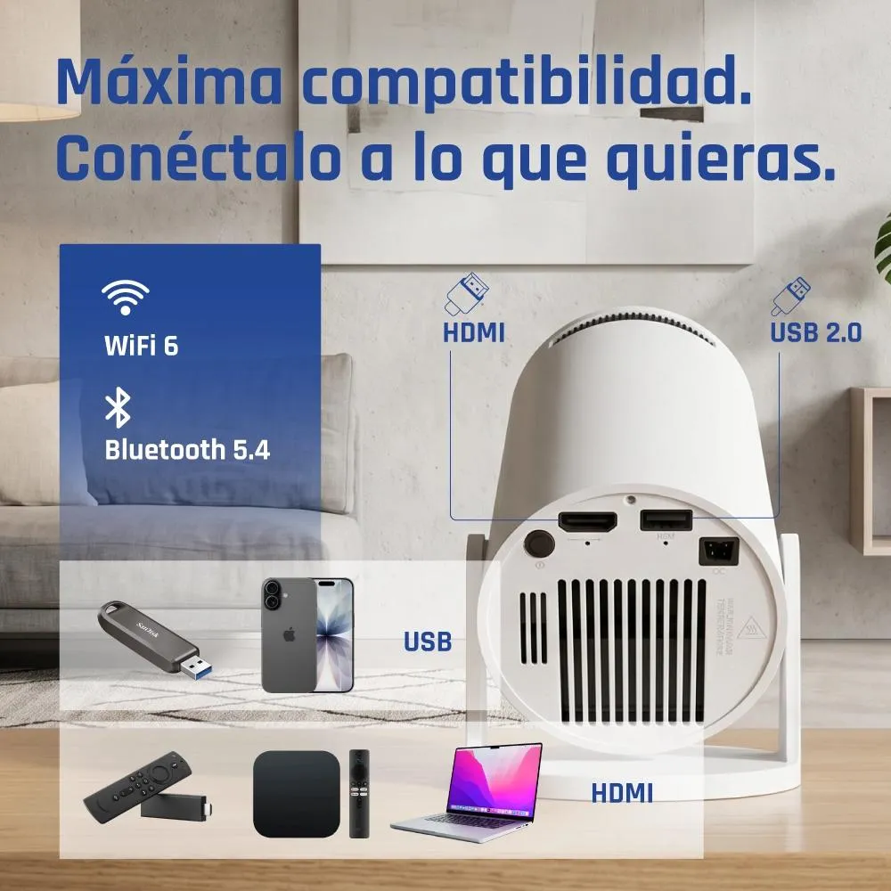 iggual Mini projetor MP720p HDMI WiFi BT Android - Imagem de Detalhe 13