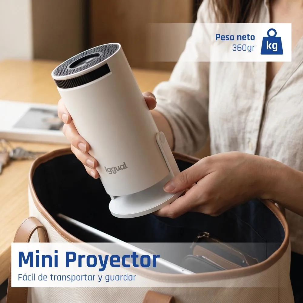 iggual Mini projetor MP720p HDMI WiFi BT Android - Imagem de Detalhe 14
