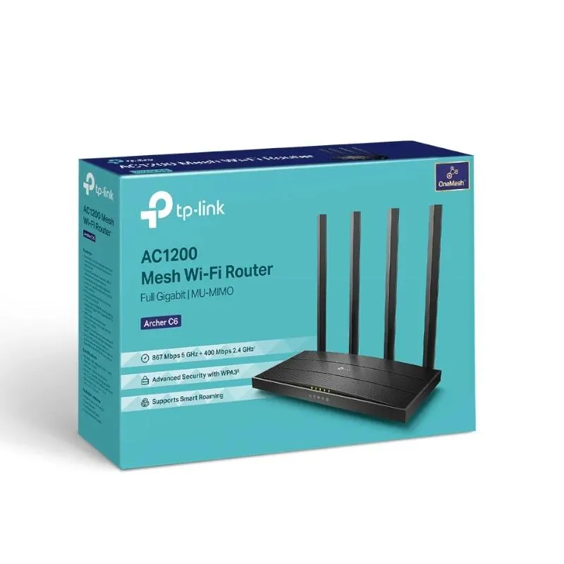 TP-Link Archer C6 Roteador WiFi AC1200 5xGb Dual - Imagem de Detalhe 4