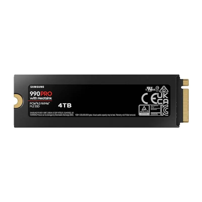 Samsung 990 PRO Heatsink SSD 4TB PCIe 4.0 NVMe M.2 - Imagem de Detalhe 3