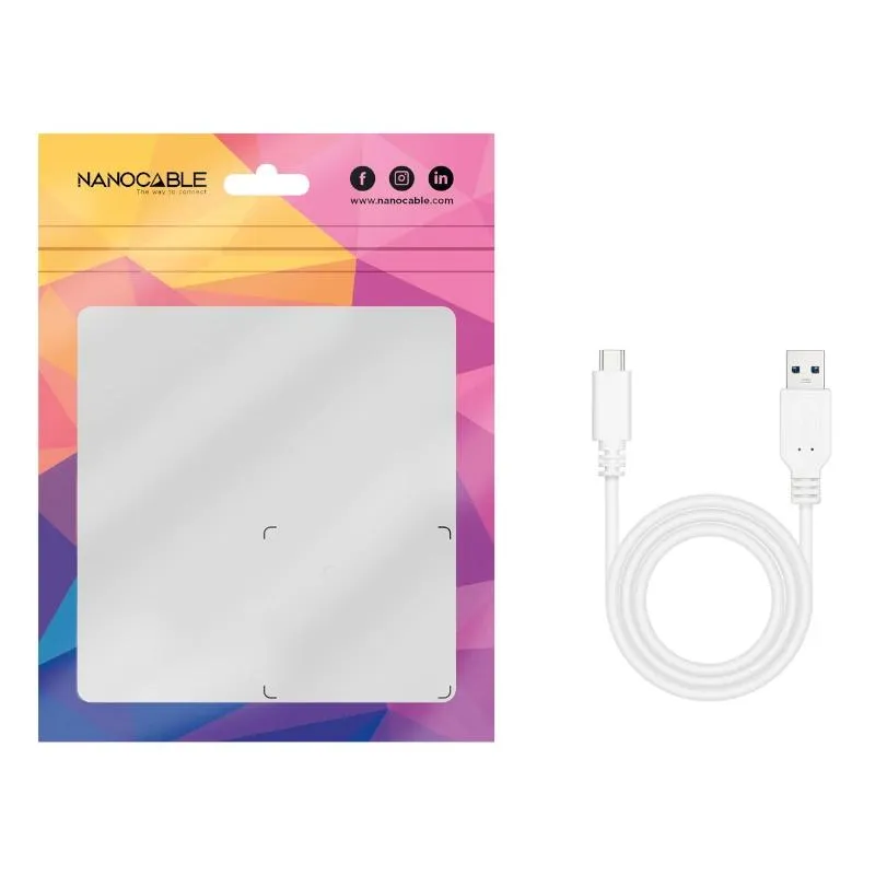 Nanocable Cabo USB 3.1 Gen2 USB-C/A 1 M Branco - Imagem de Detalhe 4