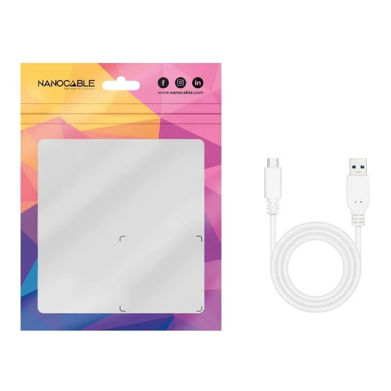Nanocable Cabo USB 3.1 Gen2 USB-C/A 2 M Branco - Imagem de Detalhe 6