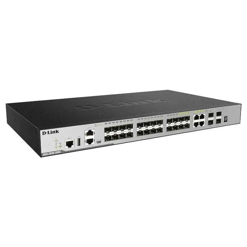 D-Link DGS-3630-28SC switch de rede Gerido L3 1U Preto - Imagem de Detalhe 3