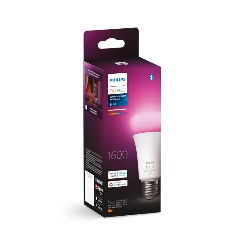 Philips Hue BRANCA E COLORIDA BOMBILHA E27 100W - Imagem de Detalhe 4