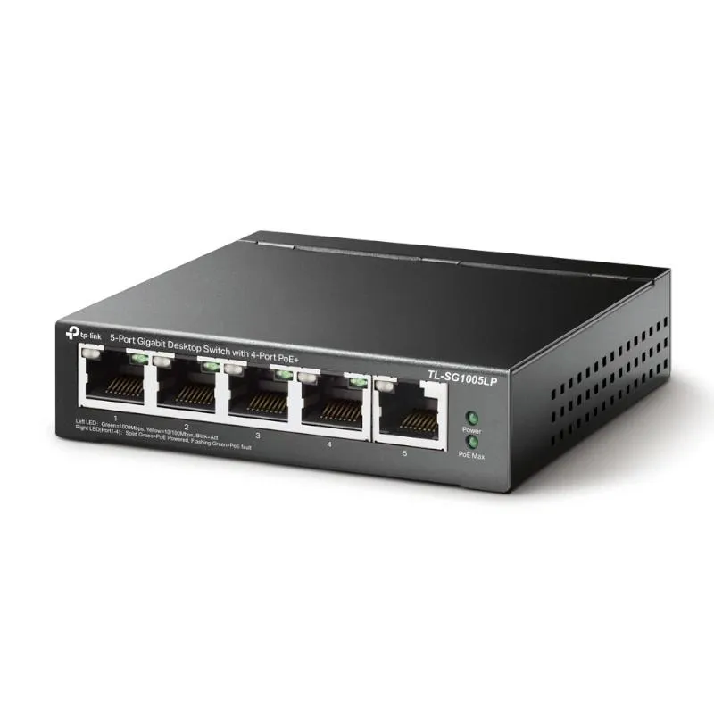 TP-Link TL-SG1005LP Switch 5xGb (4xPoE+) - Imagem de Detalhe 3