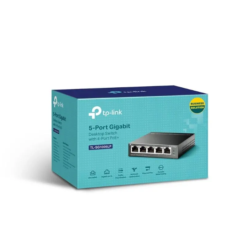 TP-Link TL-SG1005LP Switch 5xGb (4xPoE+) - Imagem de Detalhe 4
