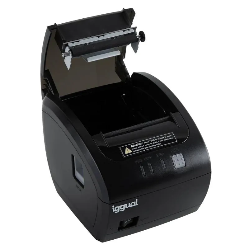 iggual Impressora térmica TP EASY 80 USB+RJ11 preta - Imagem de Detalhe 5
