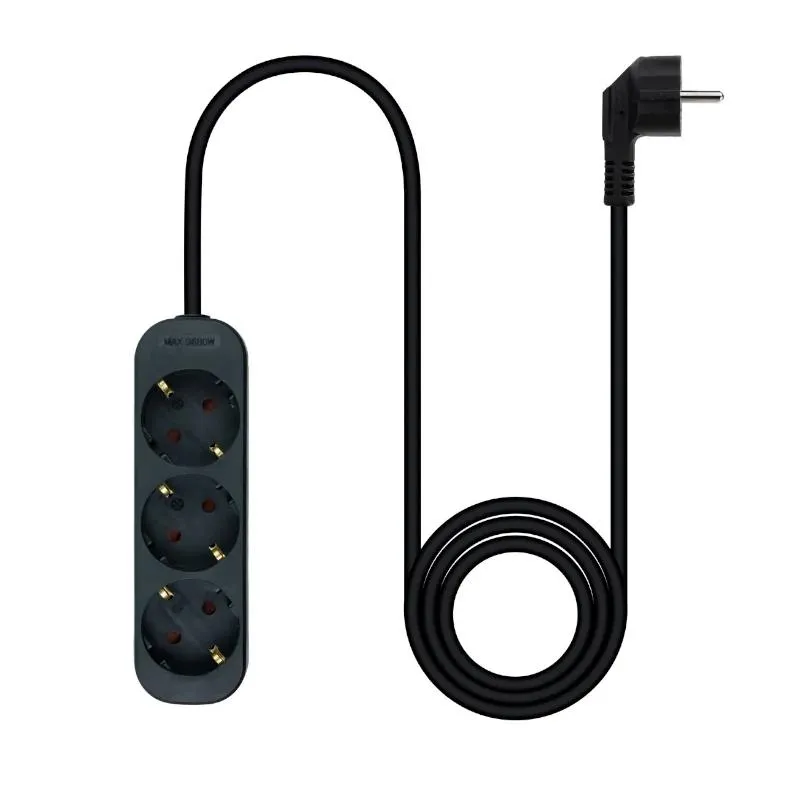 Nanocable Regleta de Tomadas 4 Tomas 1.4 m Preto - Imagem de Detalhe 3