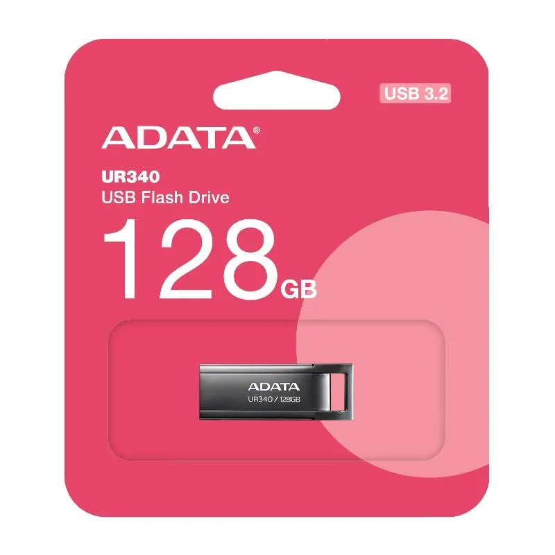 ADATA Pen Drive USB UR340 128GB USB 3.2 Metal Preto - Imagem de Detalhe 6