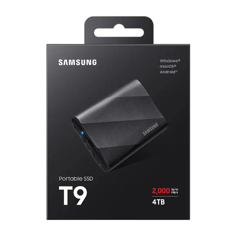 Samsung T9 SSD Externo 4TB USB 3.2 Gen 2x2 Preto - Imagem de Detalhe 6