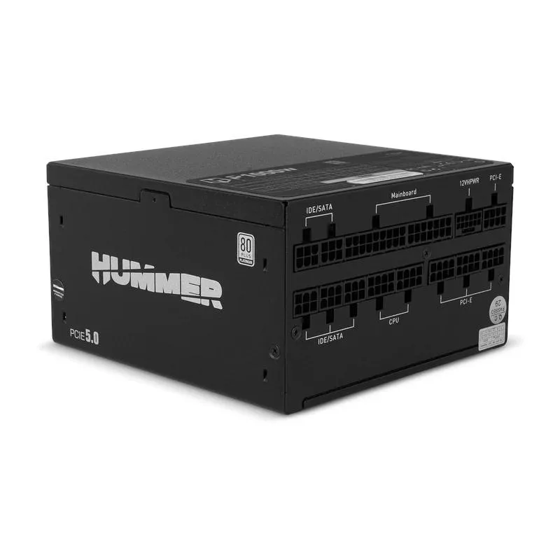 NOX HUMMER P1000W Fonte PCIe 5.0 ATX 3.0 Platina - Imagem de Detalhe 5