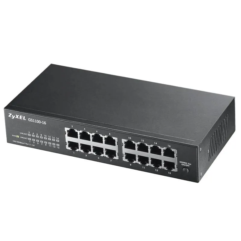 Zyxel GS1100-16 v3 Switch 16xGbE no gest Desk/Rack - Imagem de Detalhe 5