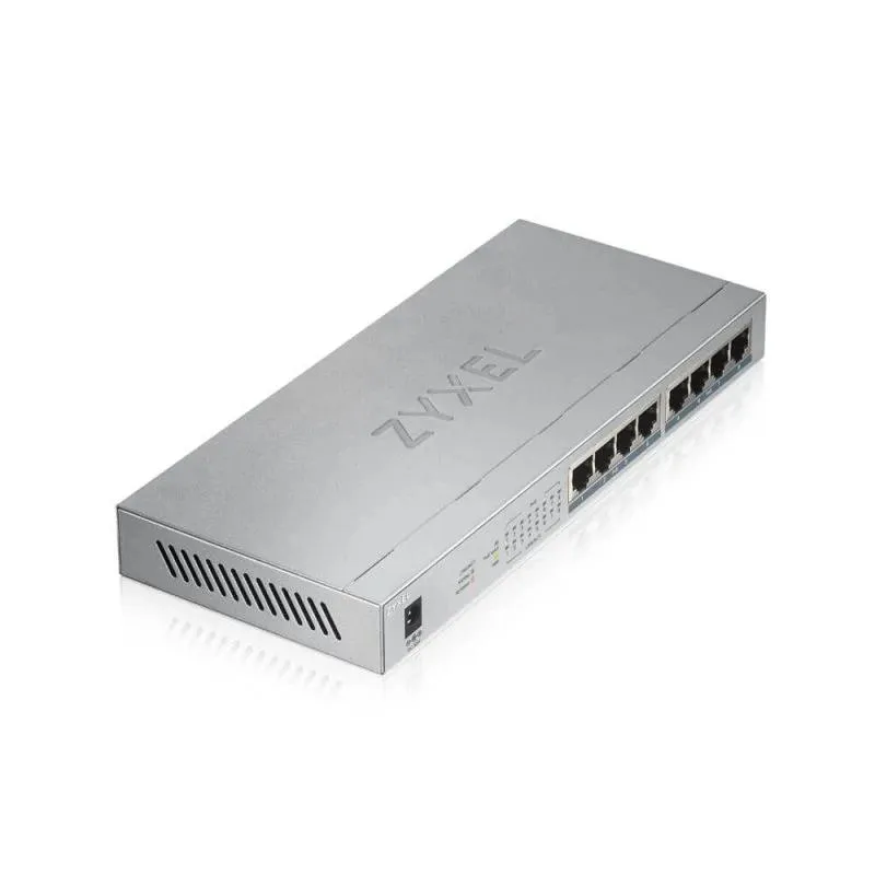 Zyxel GS1008HP Não-gerido Gigabit Ethernet (10/100/1000) Power over Ethernet (PoE) Cinzento - Imagem de Detalhe 4