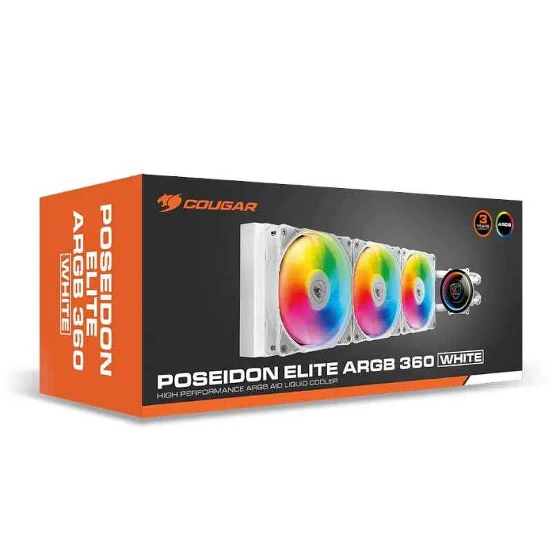 Cougar Ref. Liquid.Poseidon Elite ARGB 360 Branco - Imagem de Detalhe 6