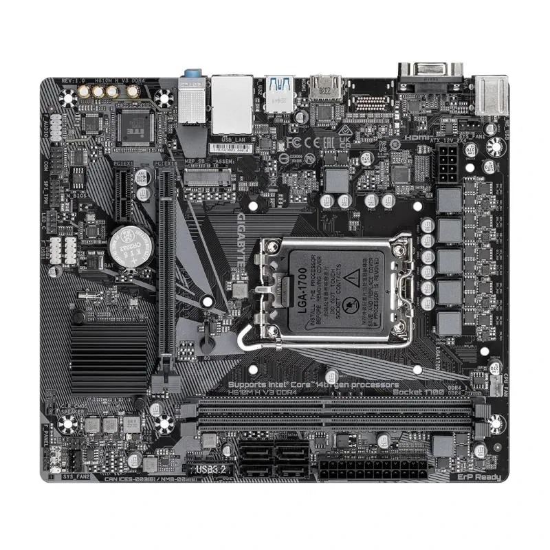 Gigabyte Placa Base H610M H V3 DDR4 mATX 1700 - Imagem de Detalhe 5