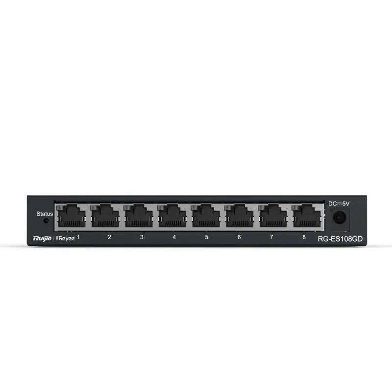Reyee Switch Não Gerido 8xGb RJ45 Caixa de Aço - Imagem de Detalhe 4