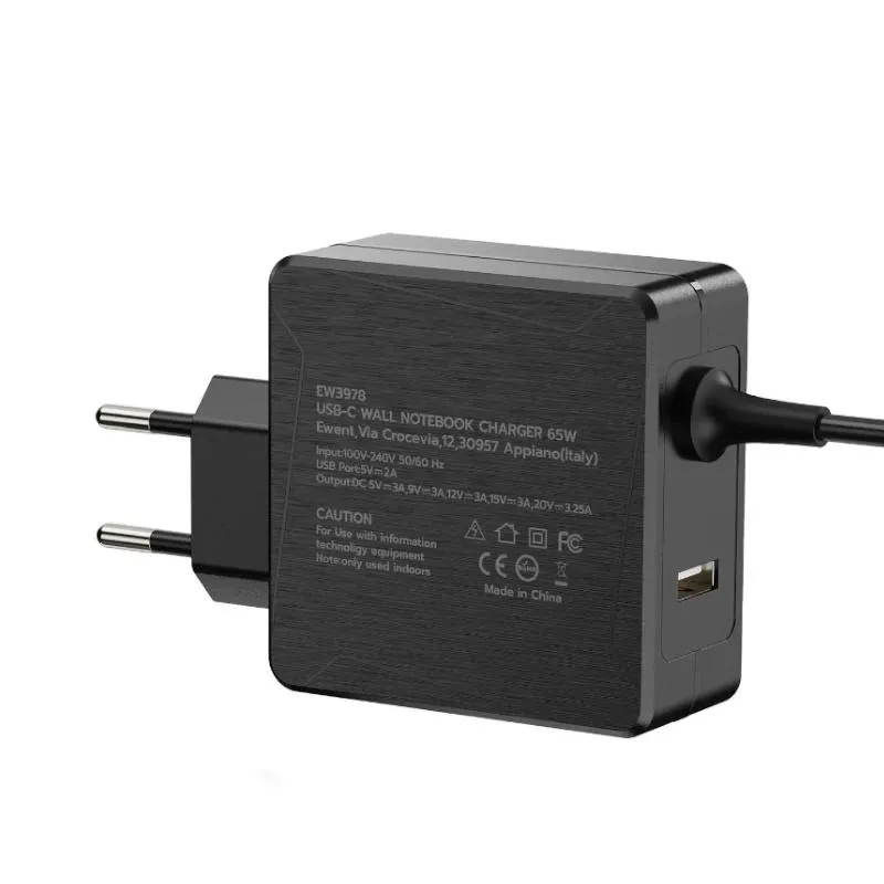 EWENT Carregador USB-C PD 45W + Porta USB-A - Imagem de Detalhe 5