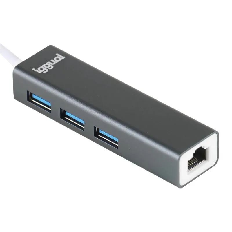 iggual Hub USB-A 3 portas USB 3.0 + RJ45 Gigabit - Imagem de Detalhe 5