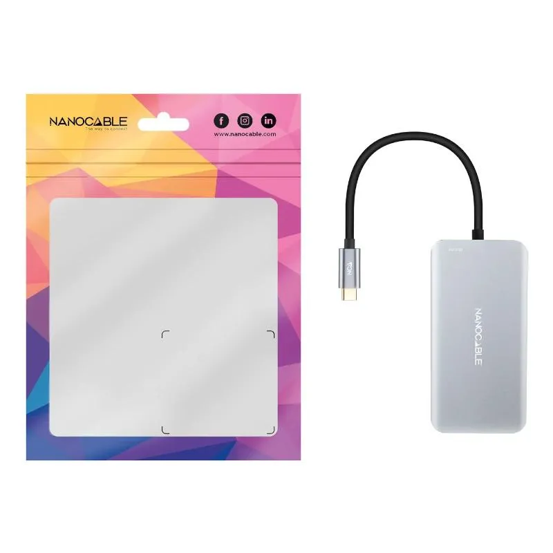 Nanocable Hub USB-C 3xUSB3.0+USB-C+USB-C PD 15cm - Imagem de Detalhe 4