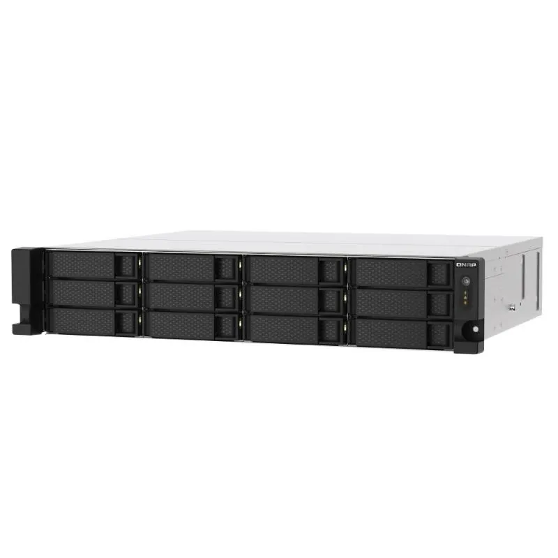 QNAP TS-1273AU-RP-8G servidor NAS e de armazenamento Rack (2U) Ryzen Embedded V1500B 8 GB DDR4 0 TB QNAP QTS Alumínio, Preto - Imagem de Detalhe 5