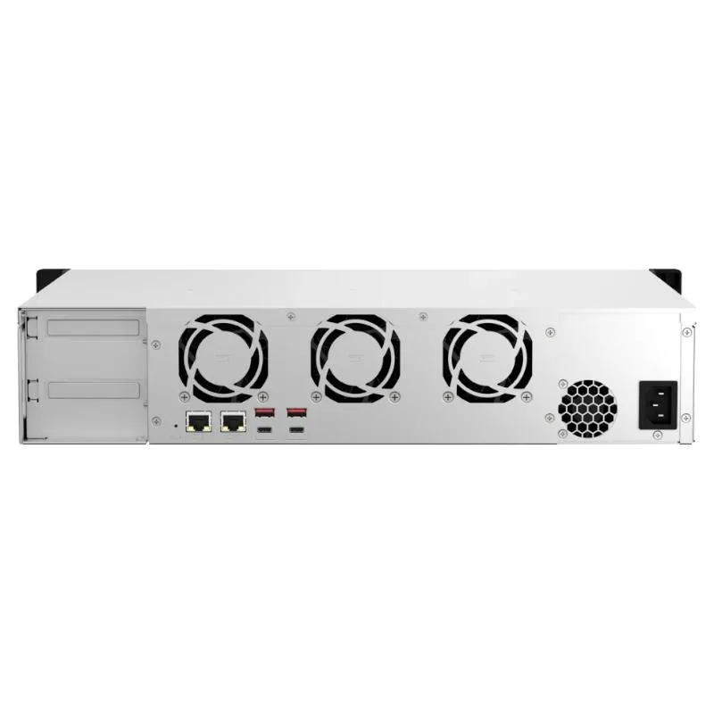 QNAP TS-873AEU-4G servidor NAS e de armazenamento Rack (2U) Ryzen Embedded V1500B 4 GB DDR4 0 TB QuTS hero Preto - Imagem de Detalhe 6