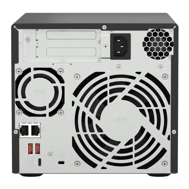 QNAP TS-473A + QSW-1105-5T Bundle Pack NAS Tower Ryzen Embedded V1500B 8 GB DDR4 0 TB QNAP Turbo System Preto - Imagem de Detalhe 4