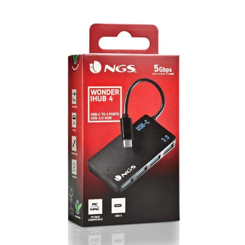 NGS Wonder 4 Hub 4 portas USB-c - Imagem de Detalhe 6