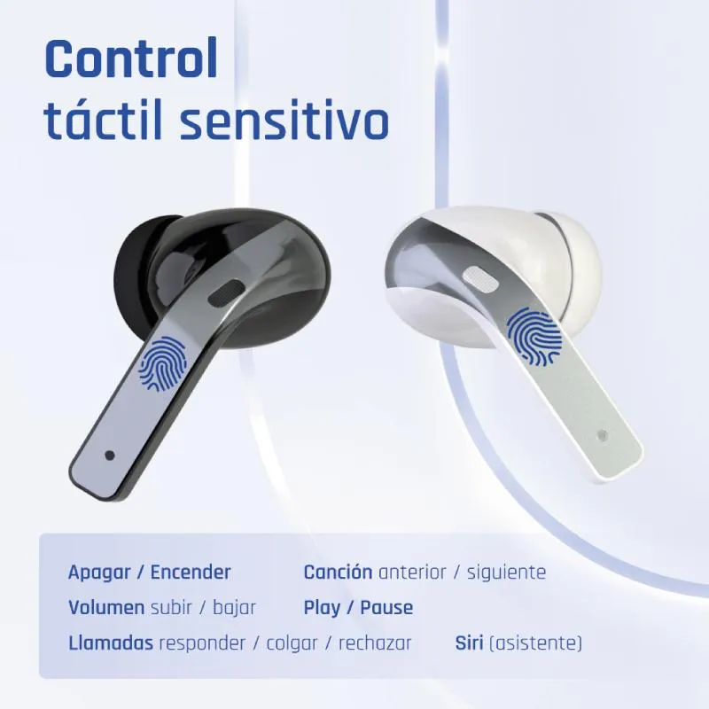iggual Auriculares sem fios TWS Bluetooth branco - Imagem de Detalhe 11