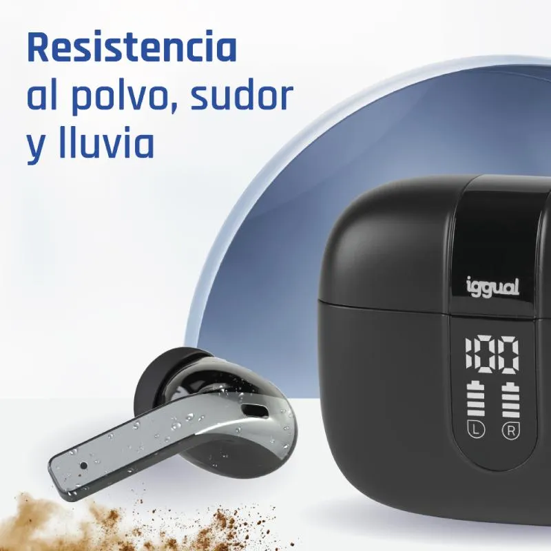 iggual Auriculares sem fios TWS Bluetooth negr - Imagem de Detalhe 11