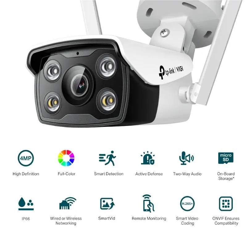 VIGI Câmara IP Bullet C340-W 4MP Plástico FColor 4 - Imagem de Detalhe 2