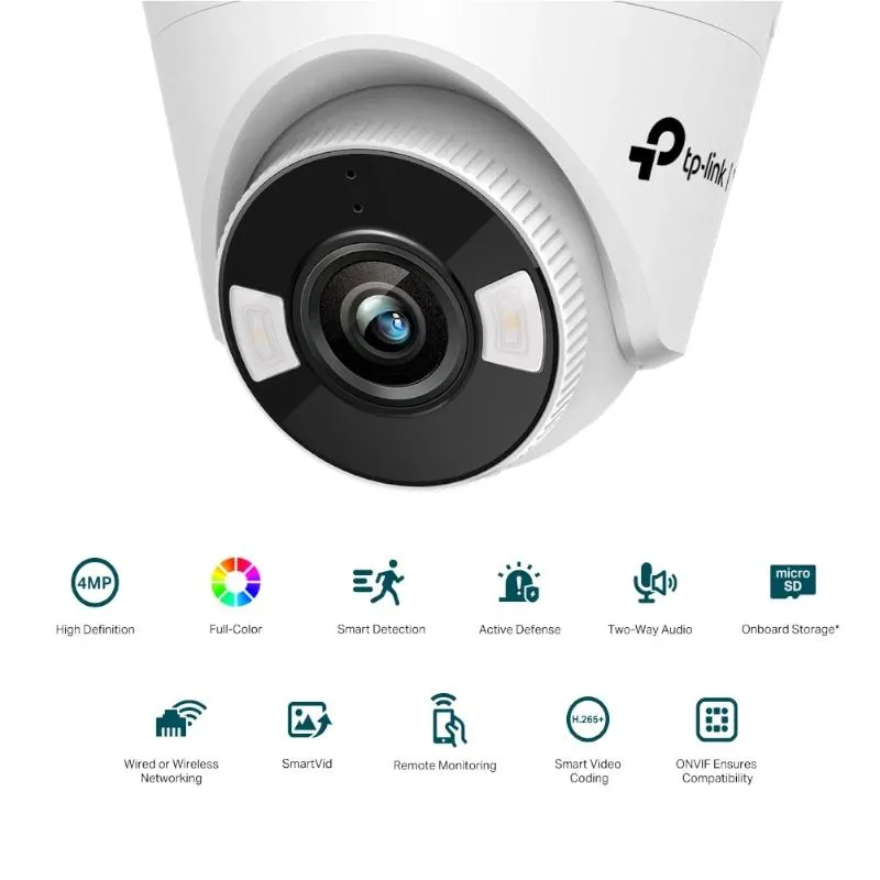 VIGI Câmara IP Turret C440-W 4MP Plástico FColor W - Imagem de Detalhe 3