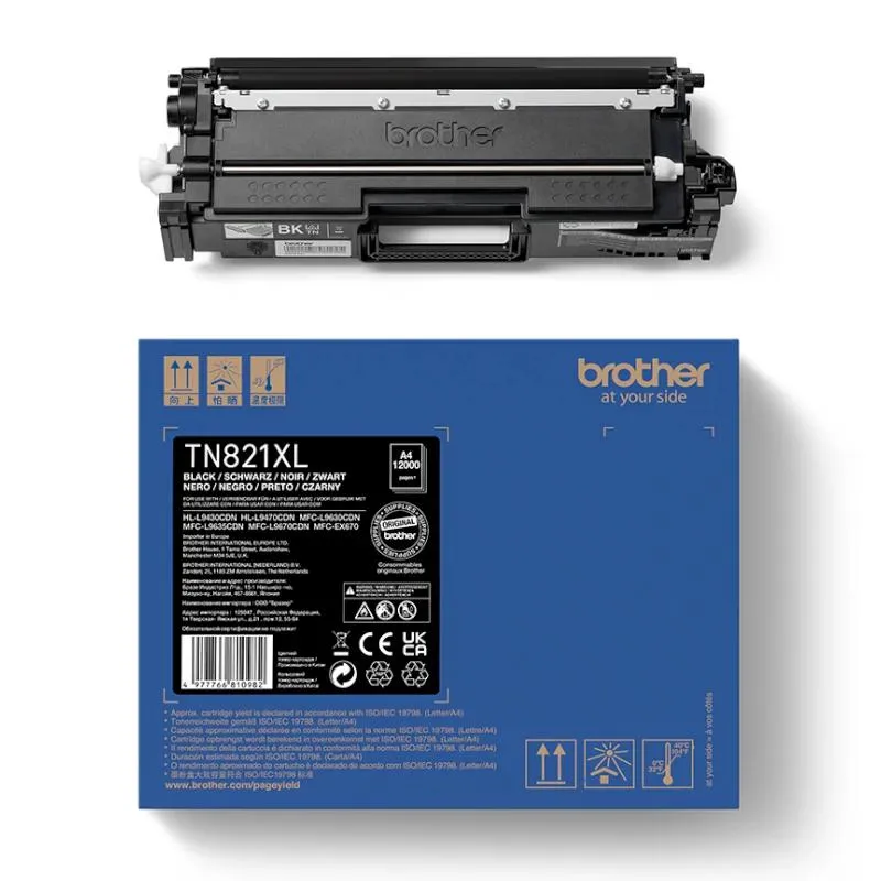 Brother Toner TN821BKXL Preto - Imagem de Detalhe 3
