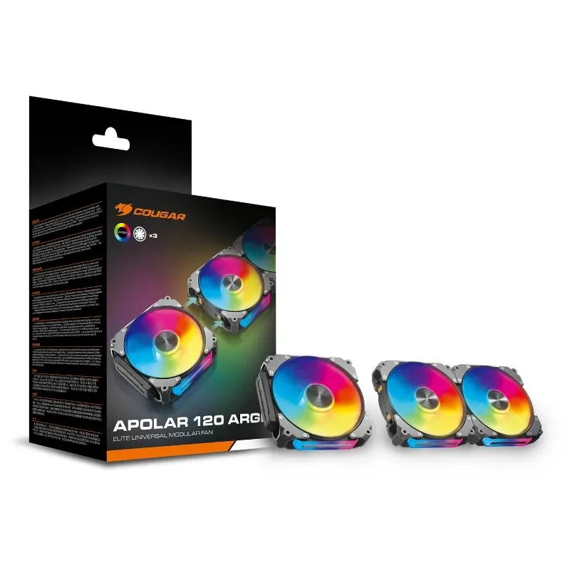 Cougar Vent. Modular Apolar 120 Argb (3pcs) - Imagem de Detalhe 6