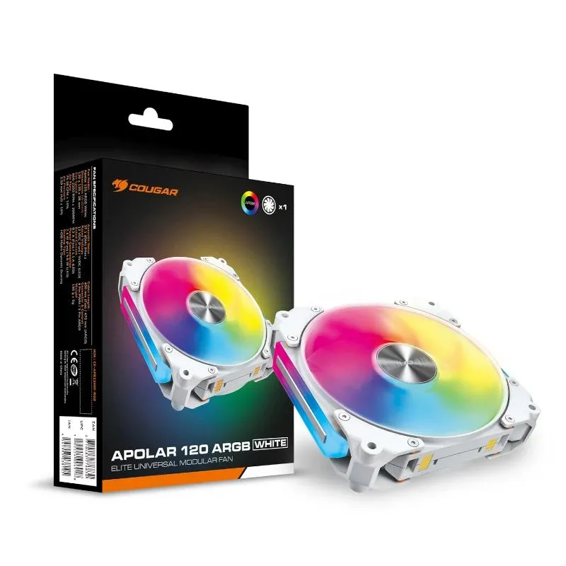 Cougar Ventilador Modular Apolar 120 Argb Branco - Imagem de Detalhe 6